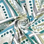 Dream Weaverz Polycotton Double Fitted (Elastic) 260 TC Abstract 1 Bedsheet with 2 Pillow Covers (Multicolor)