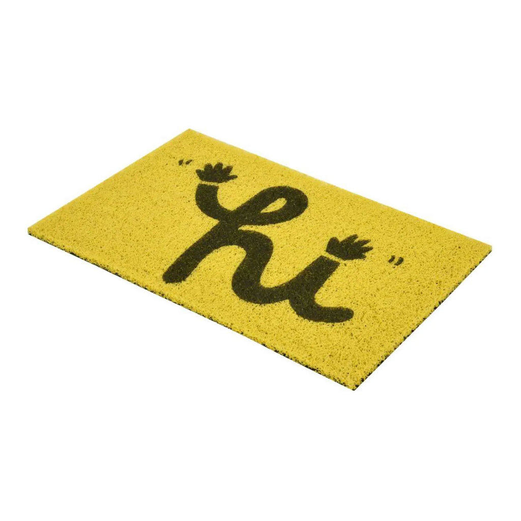 Dream Weaverz Rubber Door Mat (Yellow, Medium)