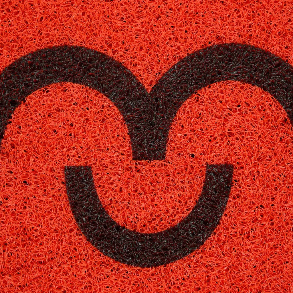 Dream Weaverz Rubber Door Mat (Red, Medium)