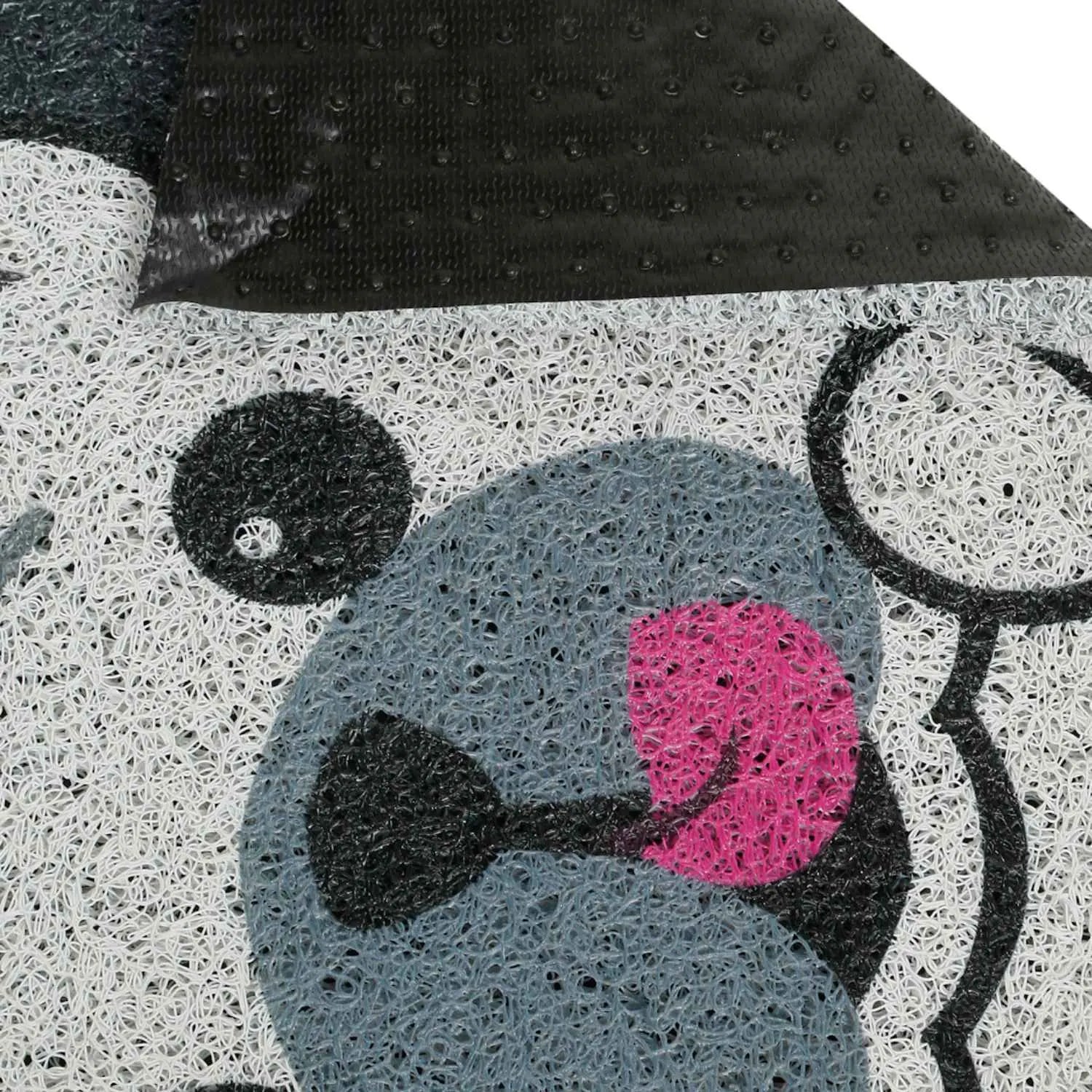Dream Weaverz Rubber Door Mat (Grey, Medium)