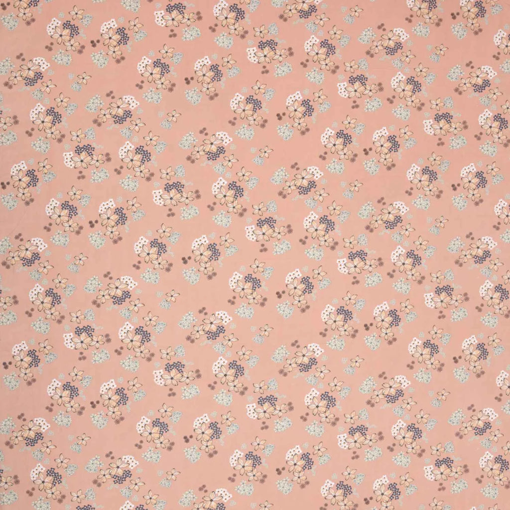Dream Weaverz Cotton Super King Flat 220 TC Floral 1 Bedsheet with 2 Pillow Covers (Orange)