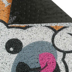 Dream Weaverz Rubber Door Mat (Yellow, Medium)