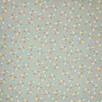 Dream Weaverz Cotton Super King Flat 220 TC Floral 1 Bedsheet with 2 Pillow Covers (Dark Green)