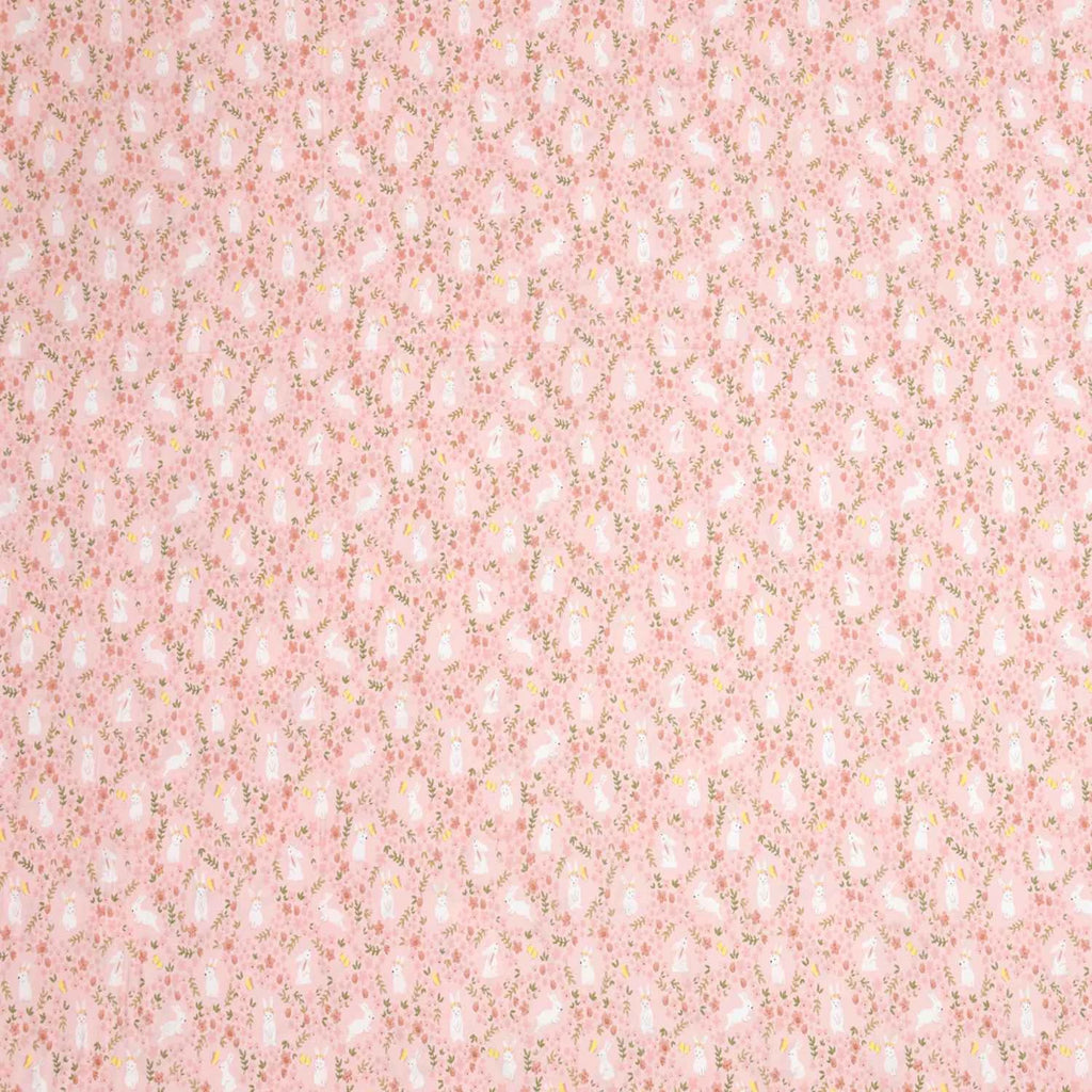 Dream Weaverz Cotton Super King Flat 220 TC Floral 1 Bedsheet with 2 Pillow Covers (Pink-White)
