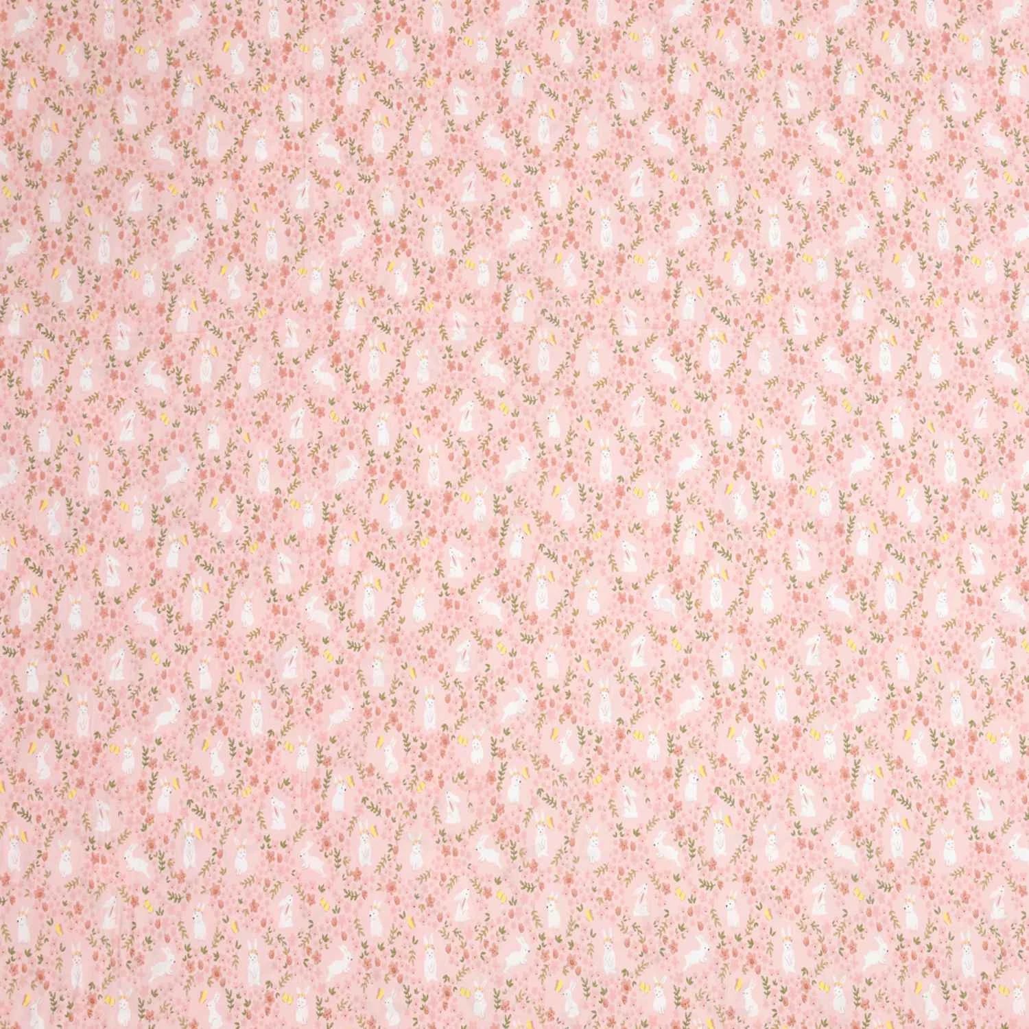 Dream Weaverz Cotton Super King Flat 220 TC Floral 1 Bedsheet with 2 Pillow Covers (Pink-White)