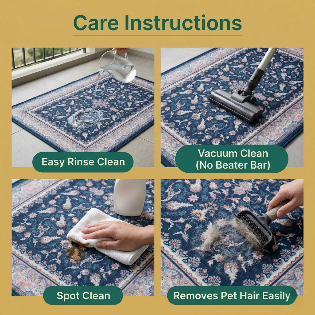 Dream Weaverz 91.44 cm  X 152.4 cm Silk Carpet (Rectangle, Blue)
