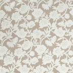 Dream Weaverz Polycotton King Fitted (Elastic) 260 TC Floral 1 Bedsheet (Beige-White)