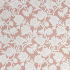 Dream Weaverz Polycotton King Fitted (Elastic) 260 TC Floral 1 Bedsheet (Peach-White)