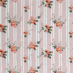 Dream Weaverz Polycotton Double Fitted (Elastic) 260 TC Floral 1 Bedsheet with 2 Pillow Covers (Pink)