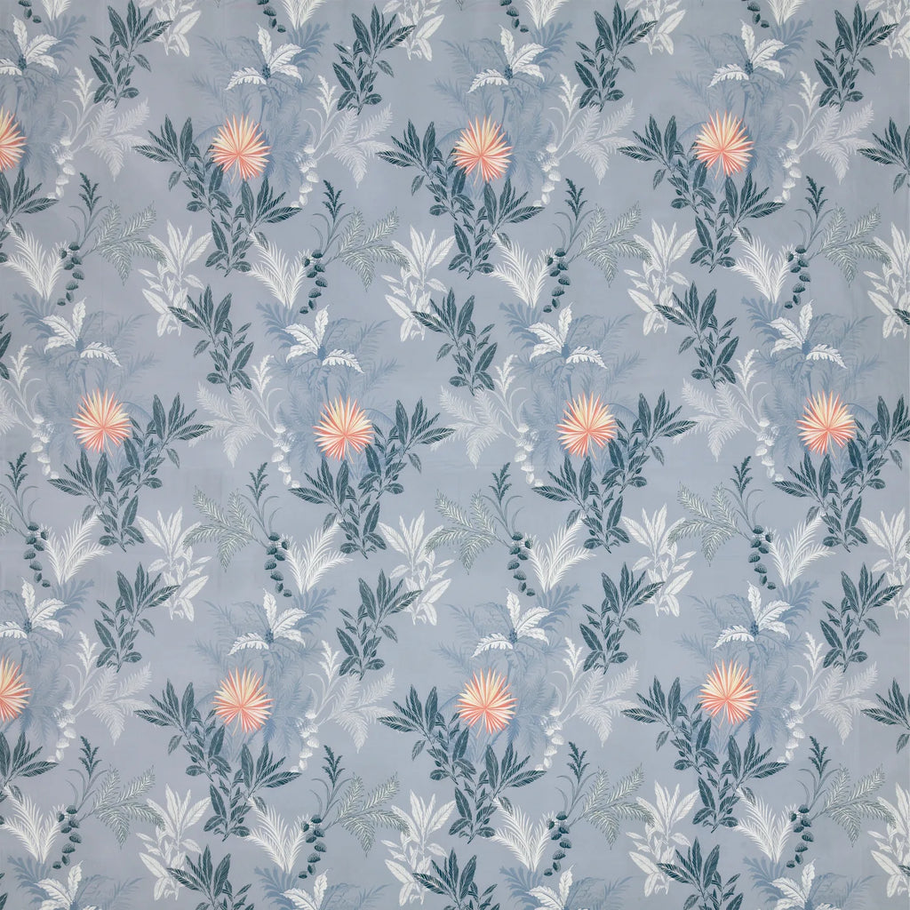 Dream Weaverz Polycotton King Fitted (Elastic) 260 TC Floral 1 Bedsheet with 2 Pillow Covers (Dark Grey-Orange)