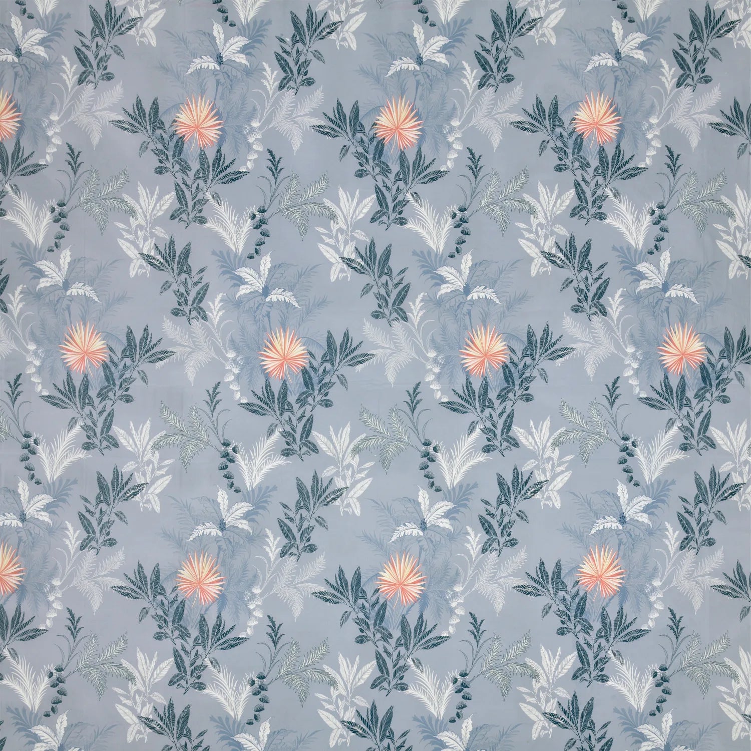 Dream Weaverz Polycotton King Fitted (Elastic) 260 TC Floral 1 Bedsheet with 2 Pillow Covers (Dark Grey-Orange)
