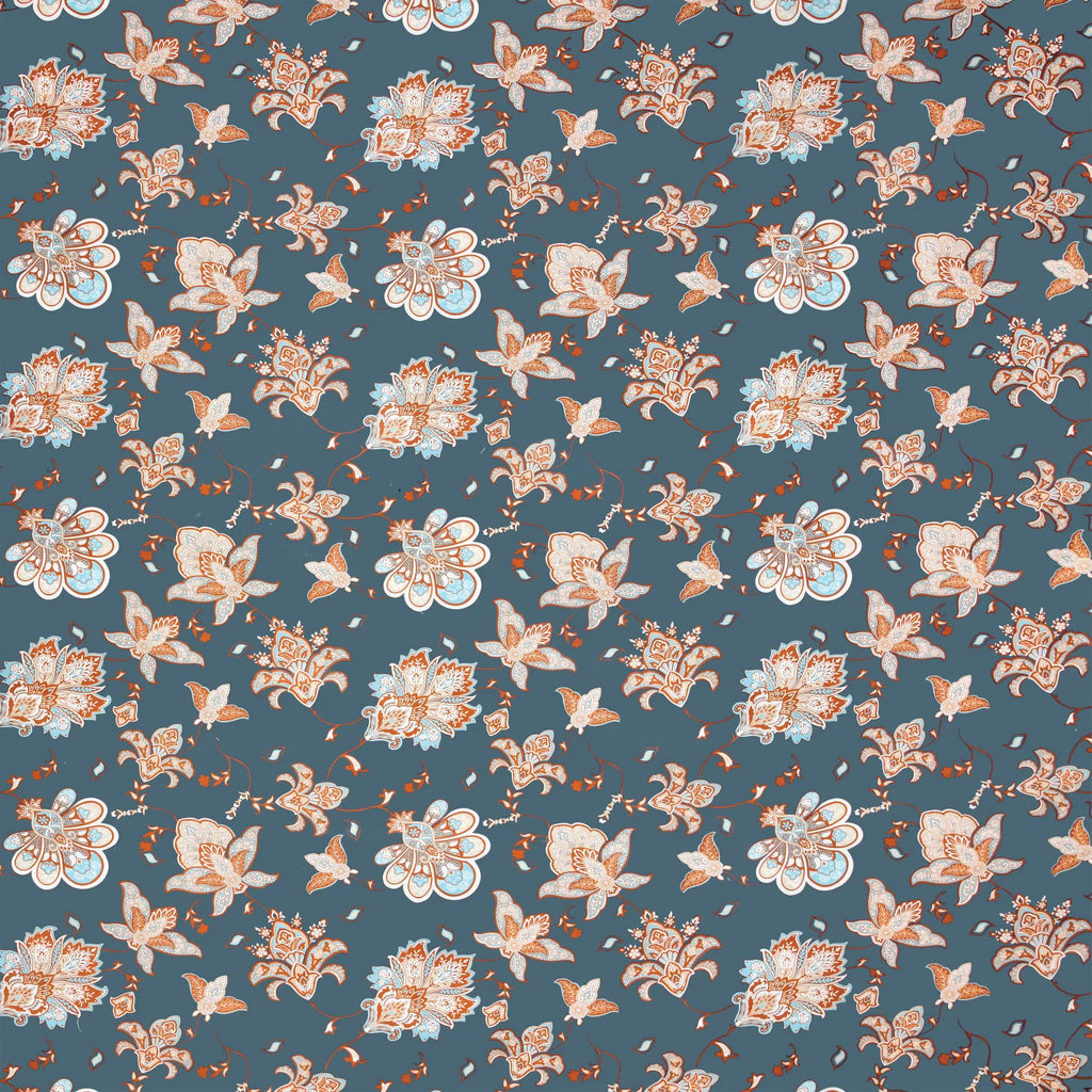 Dream Weaverz Polycotton King Fitted (Elastic) 260 TC Floral 1 Bedsheet with 2 Pillow Covers (Dark Green -Beige)