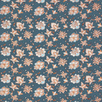 Dream Weaverz Polycotton King Fitted (Elastic) 260 TC Floral 1 Bedsheet with 2 Pillow Covers (Dark Green -Beige)