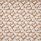 Dream Weaverz Polycotton King Fitted (Elastic) 260 TC Floral 1 Bedsheet (Brown-White)