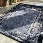 Dream Weaverz 121.92 cm  X 182.88 cm Silk Carpet (Rectangle, Black)