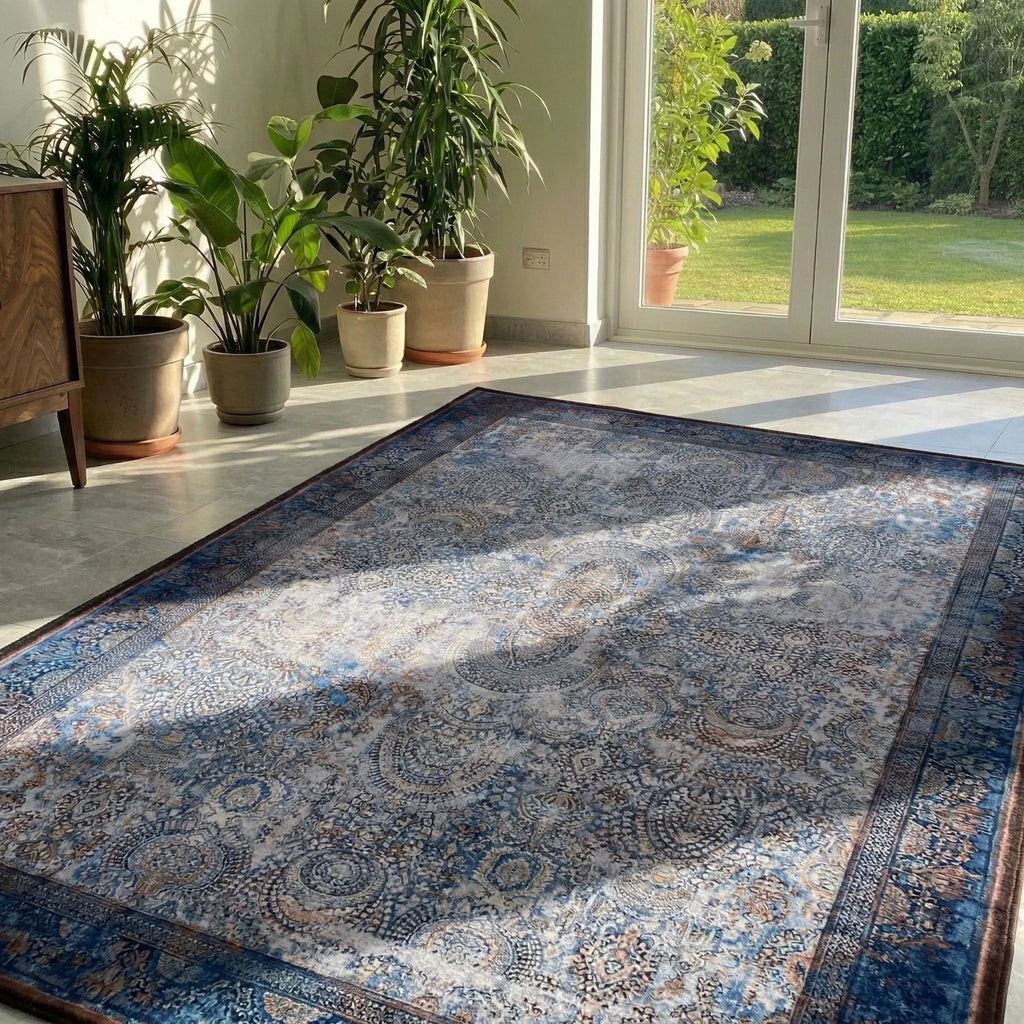 Dream Weaverz 121.92 cm  X 182.88 cm Silk Carpet (Rectangle, Multicolor)