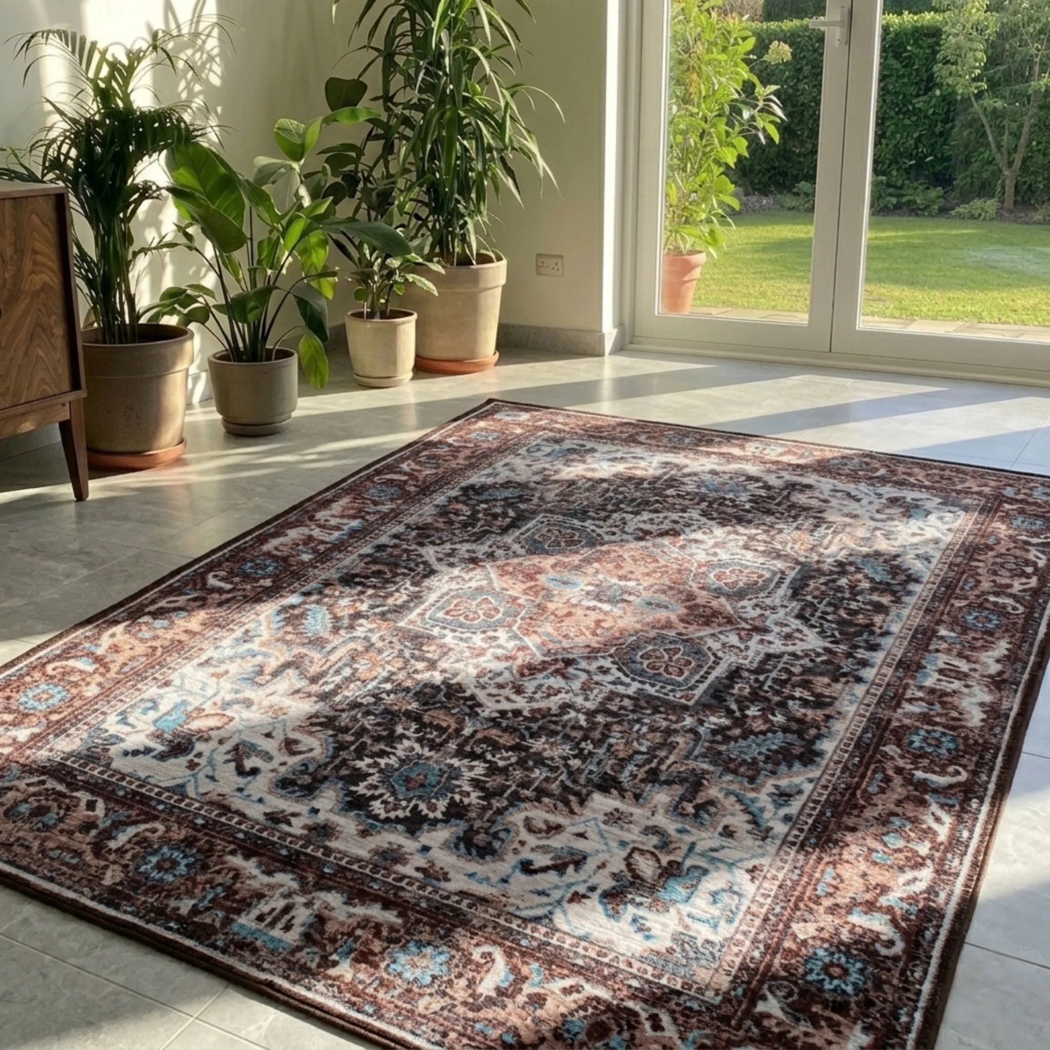 Dream Weaverz 121.92 cm  X 182.88 cm Silk Carpet (Rectangle, Brown)
