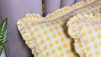 Dream Weaverz Home Polycotton (Flat) 260TC DoubleSIZE BEDSHEET(Yellow Check)