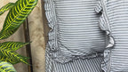 Dream Weaverz Home Polycotton (Flat) 260TC DoubleSIZE BEDSHEET(Dark Grey Stripes)